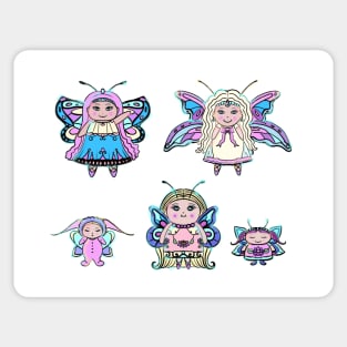 Baby fae fairy family by Renee Lavoie Sticker